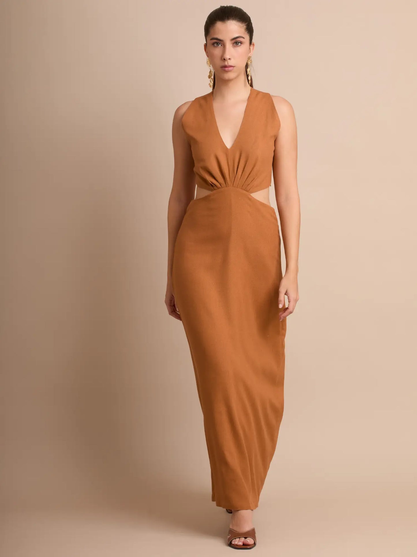 Vestido Largo Takiana Cafe