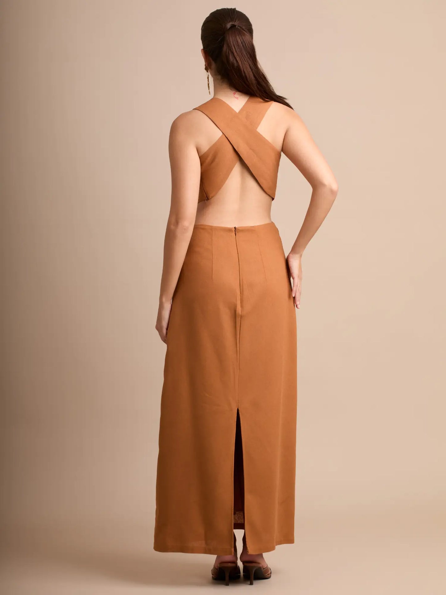 Vestido Largo Takiana Cafe