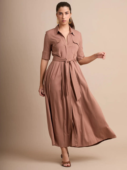 Vestido Largo Toledo Café