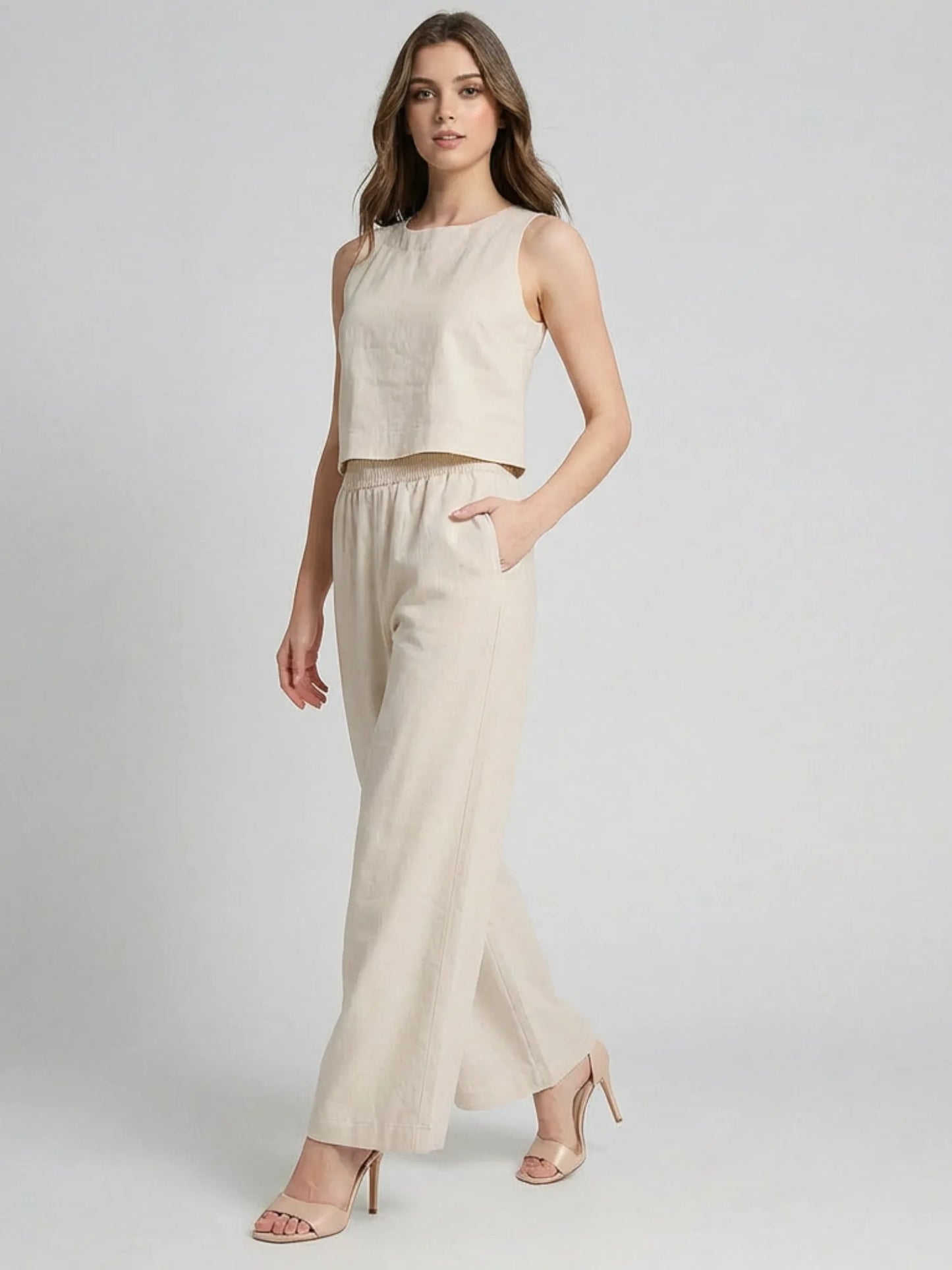 Pantalon Largo Soria Sand