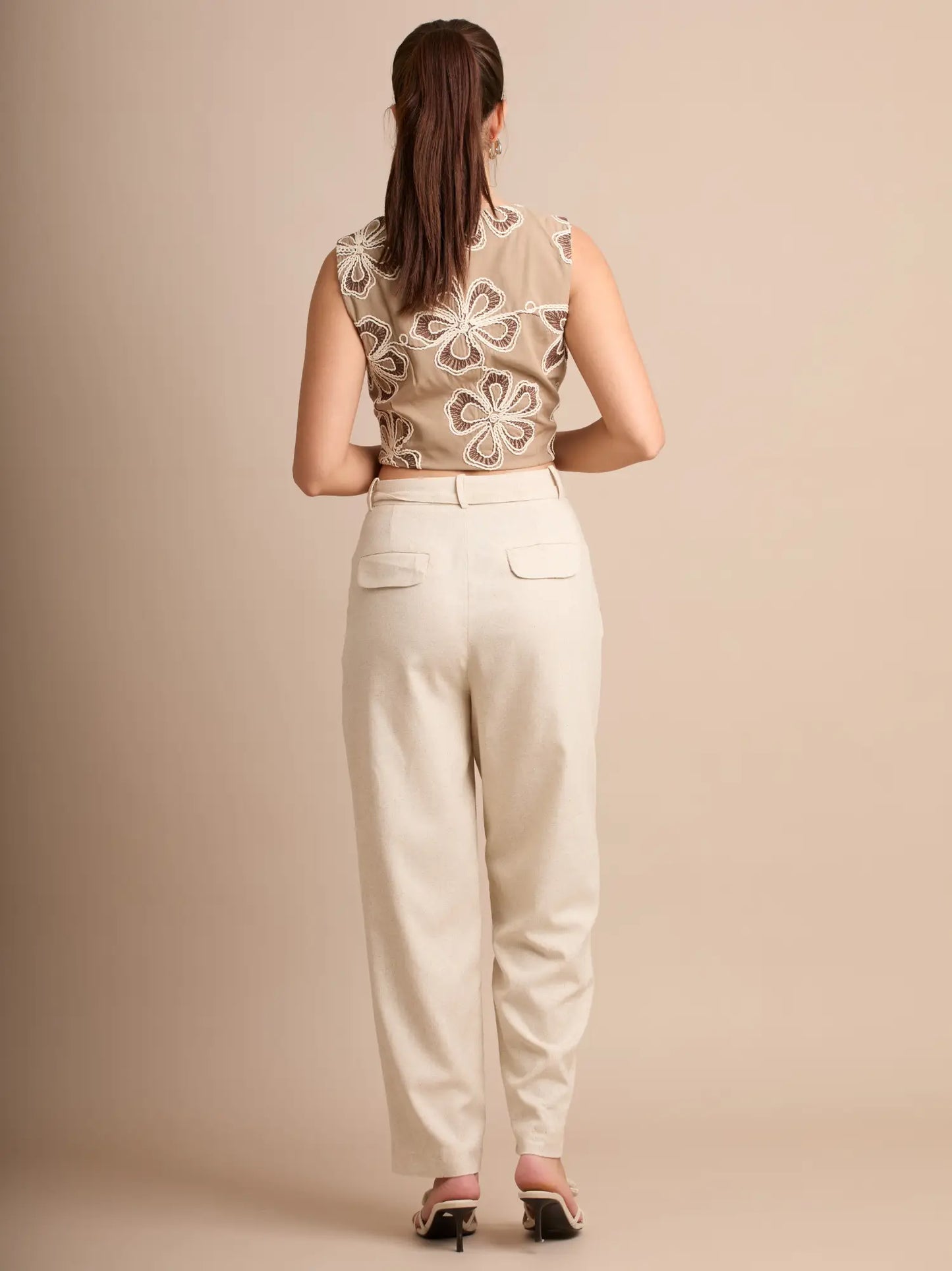 Pantalon Largo Rinna Natural