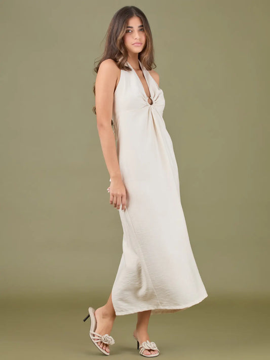 Vestido Largo Tiziana Ivory