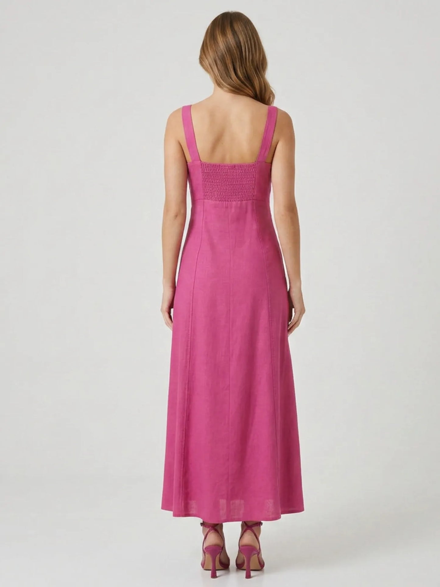 Vestido Largo Verdi Magenta