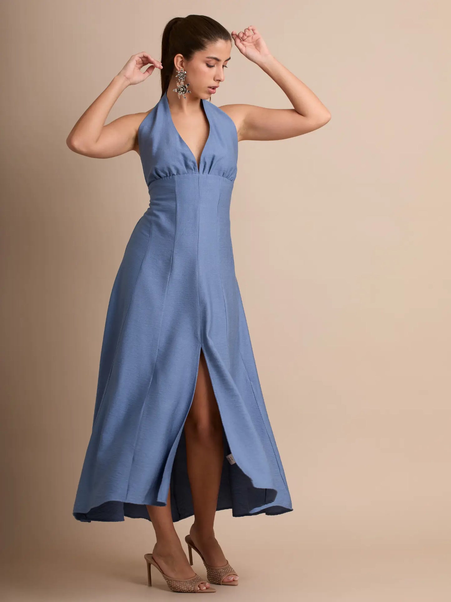 Vestido Largo Biela Azul