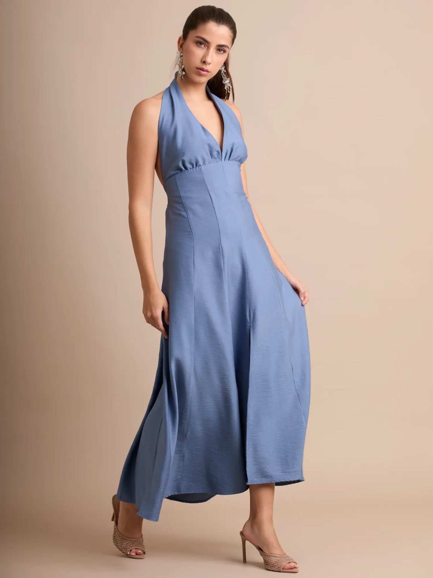 Vestido Largo Biela Azul