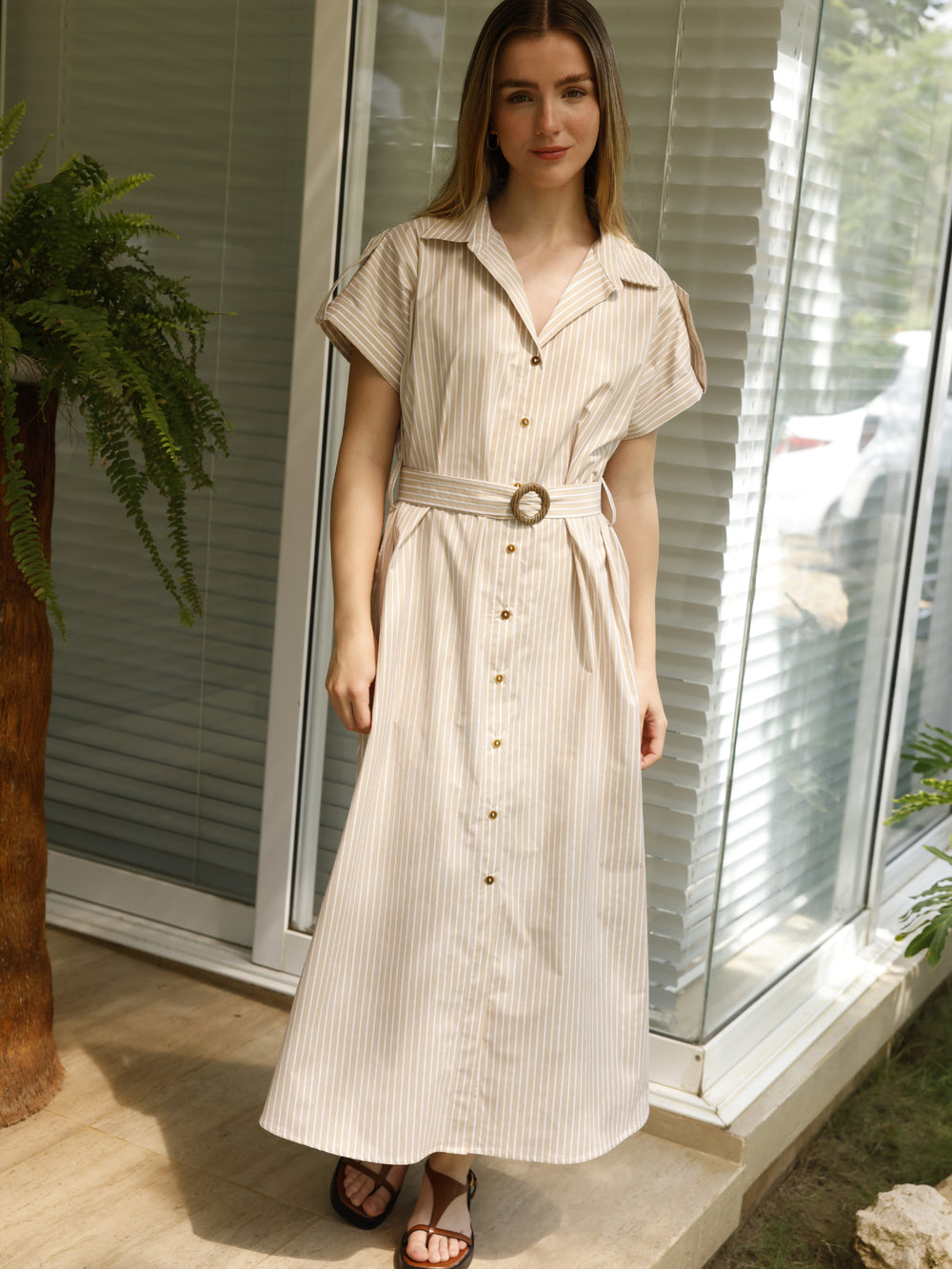 Vestido Largo Azara Sand