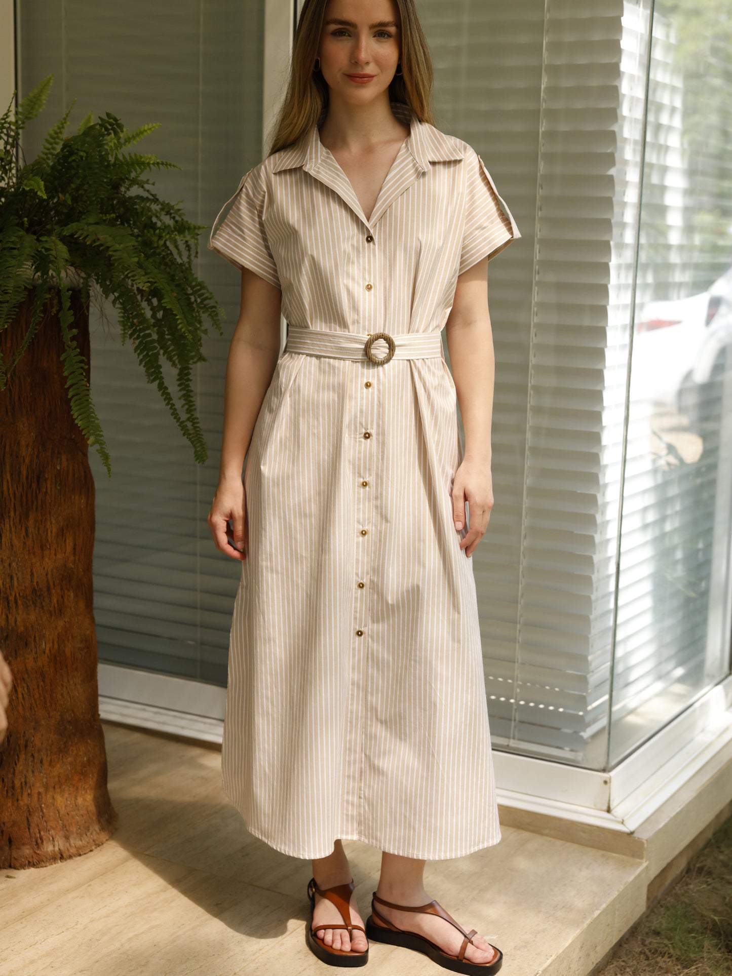 Vestido Largo Azara Sand