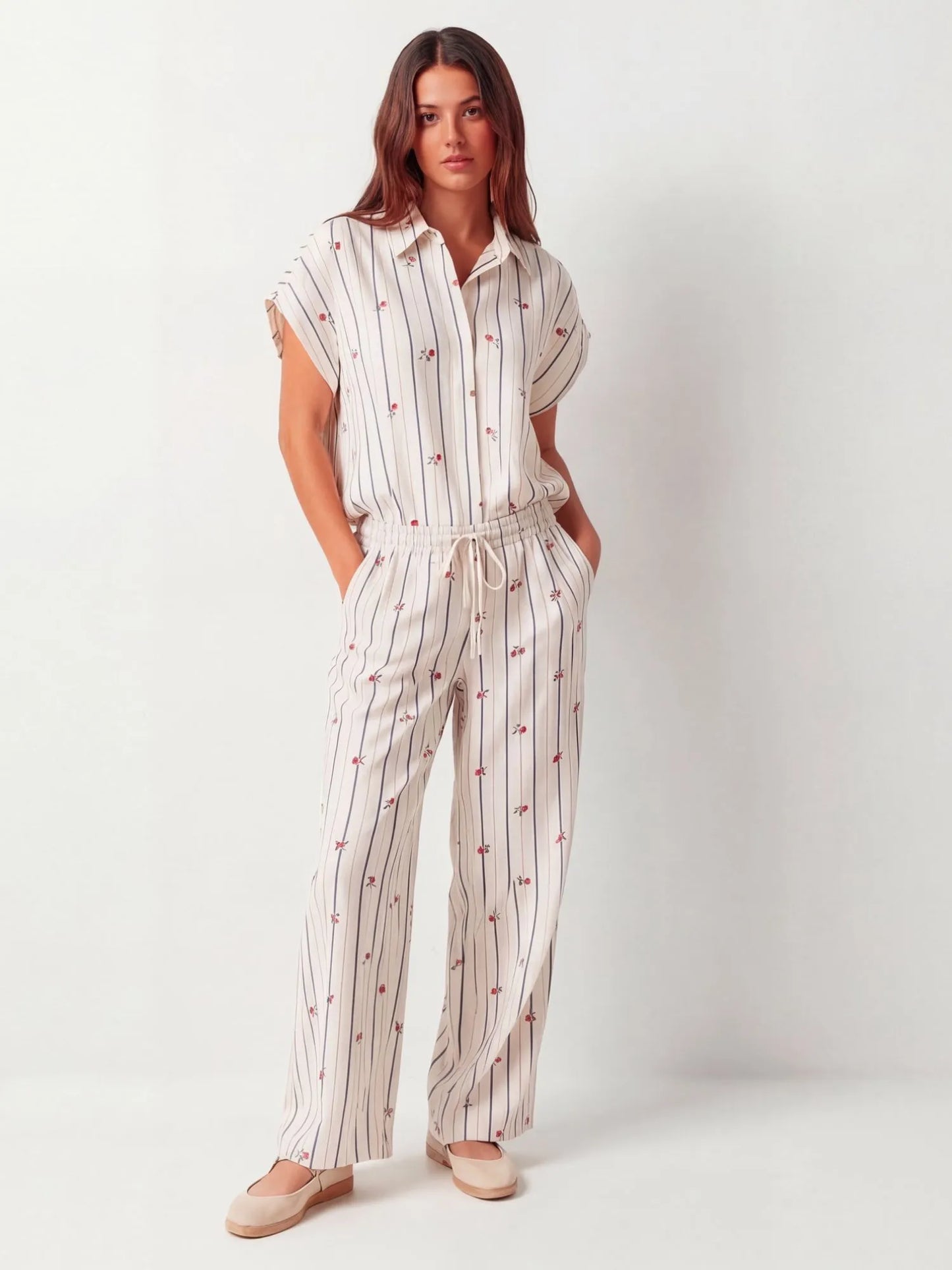 Pantalon Largo Moldavia Natural