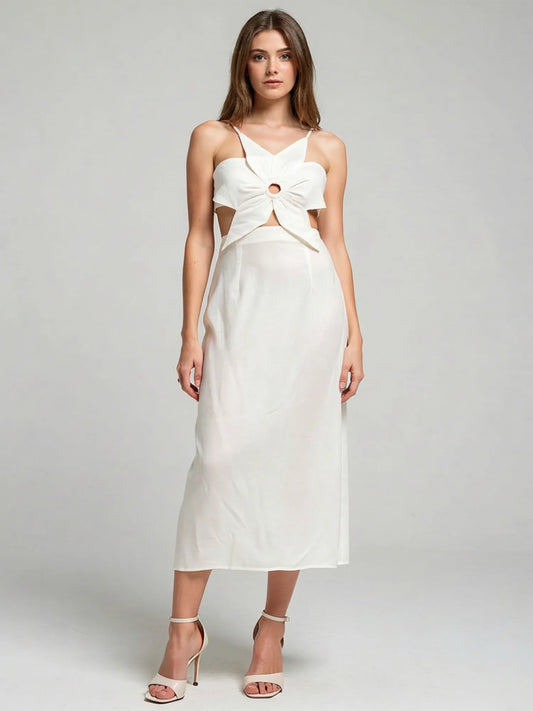 Vestido Largo Adolfina Blanco