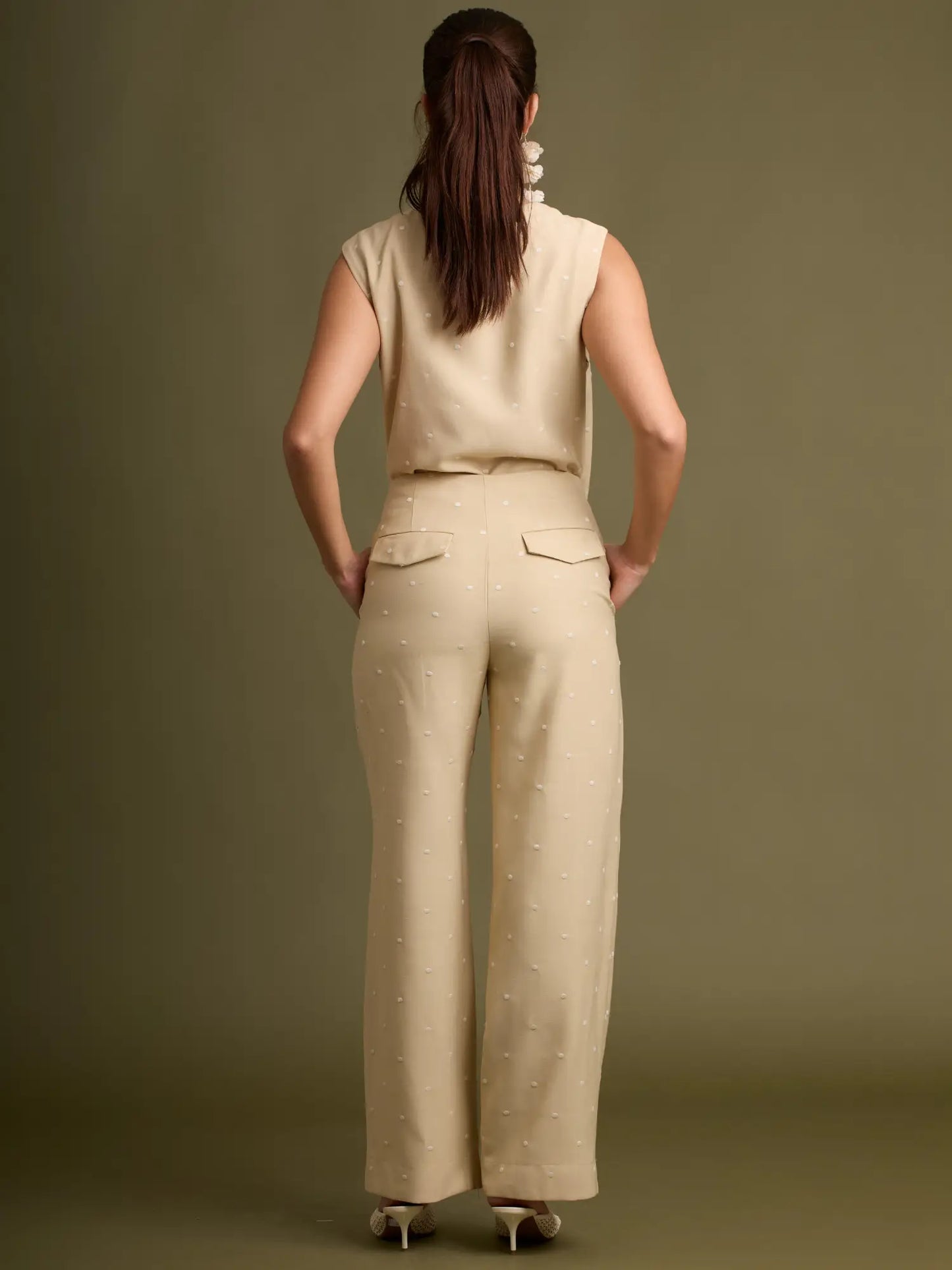 Pantalon Largo Guizio Beige