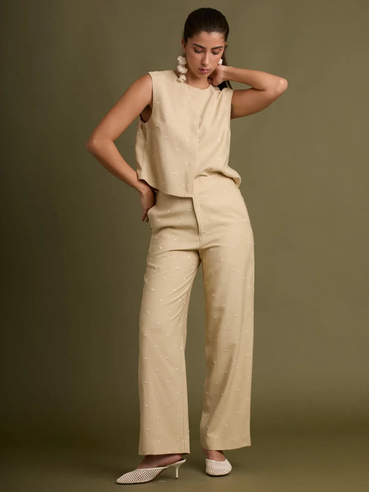 Pantalon Largo Guizio Beige