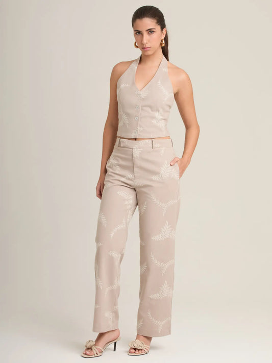 Pantalon Largo Petalo Sand