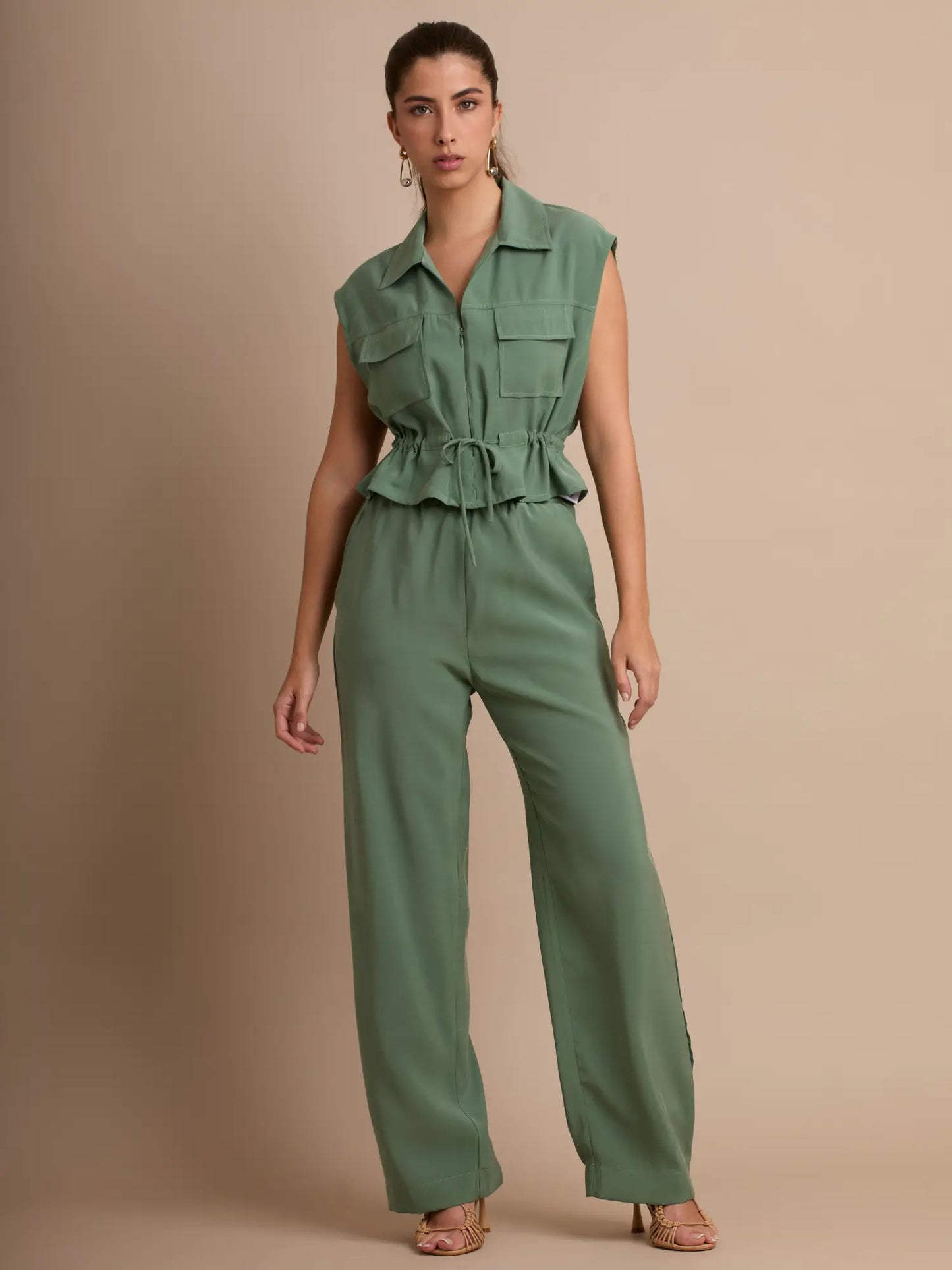 Pantalon Largo Carlina Olivo