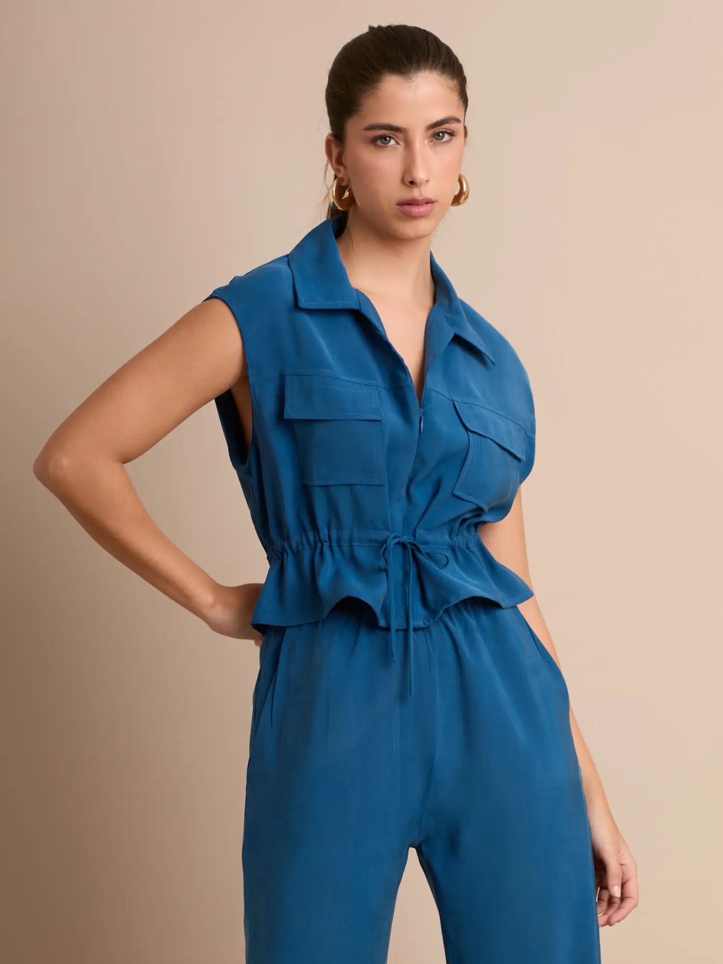 Blusa Carlina Petroleo