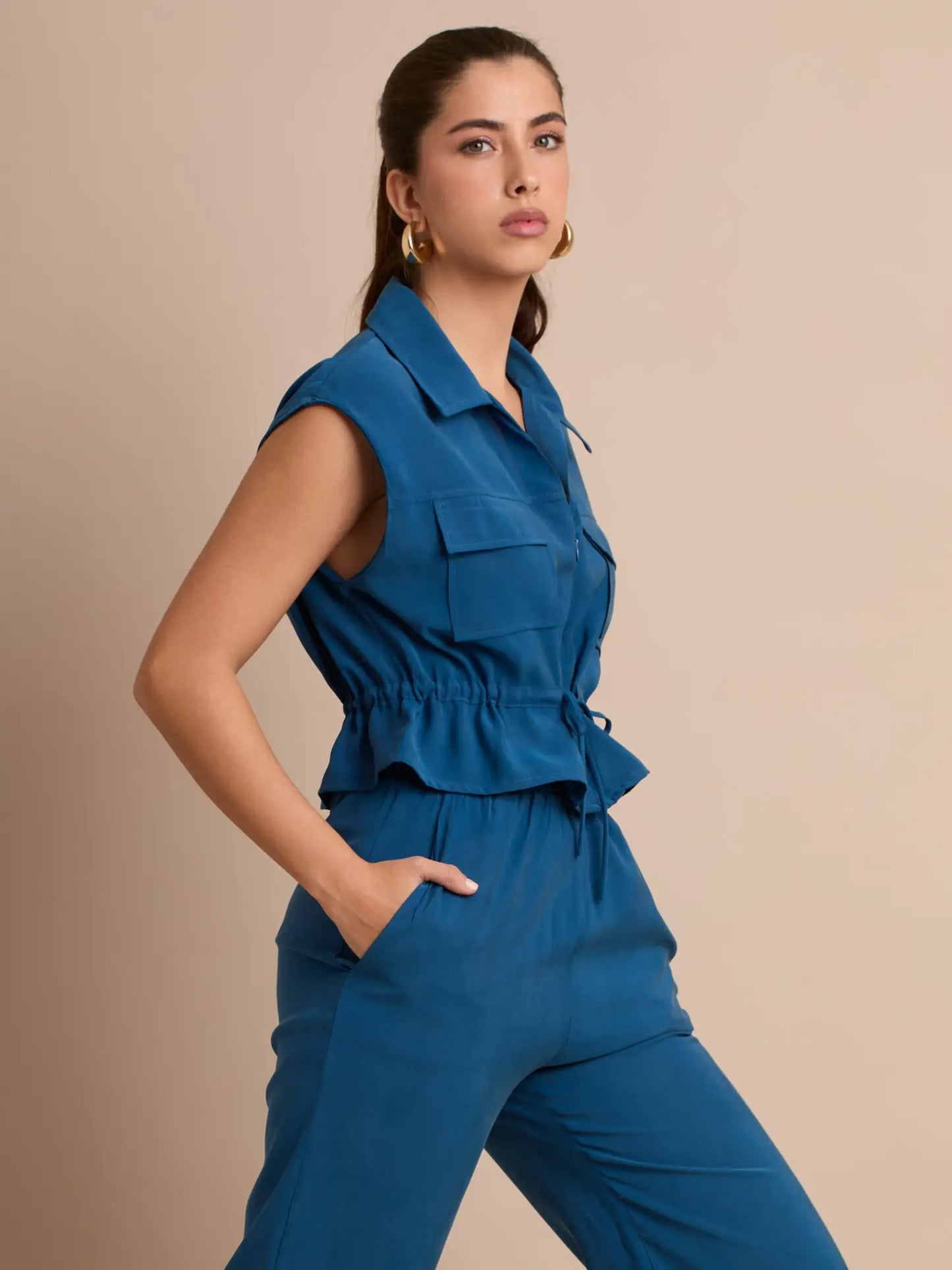 Blusa Carlina Petroleo