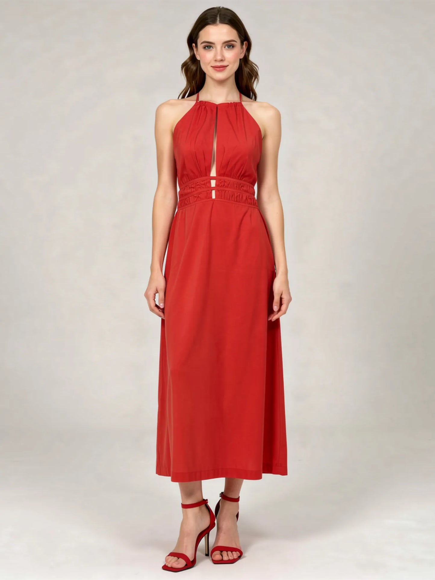 Vestido Largo Mulan Rojo