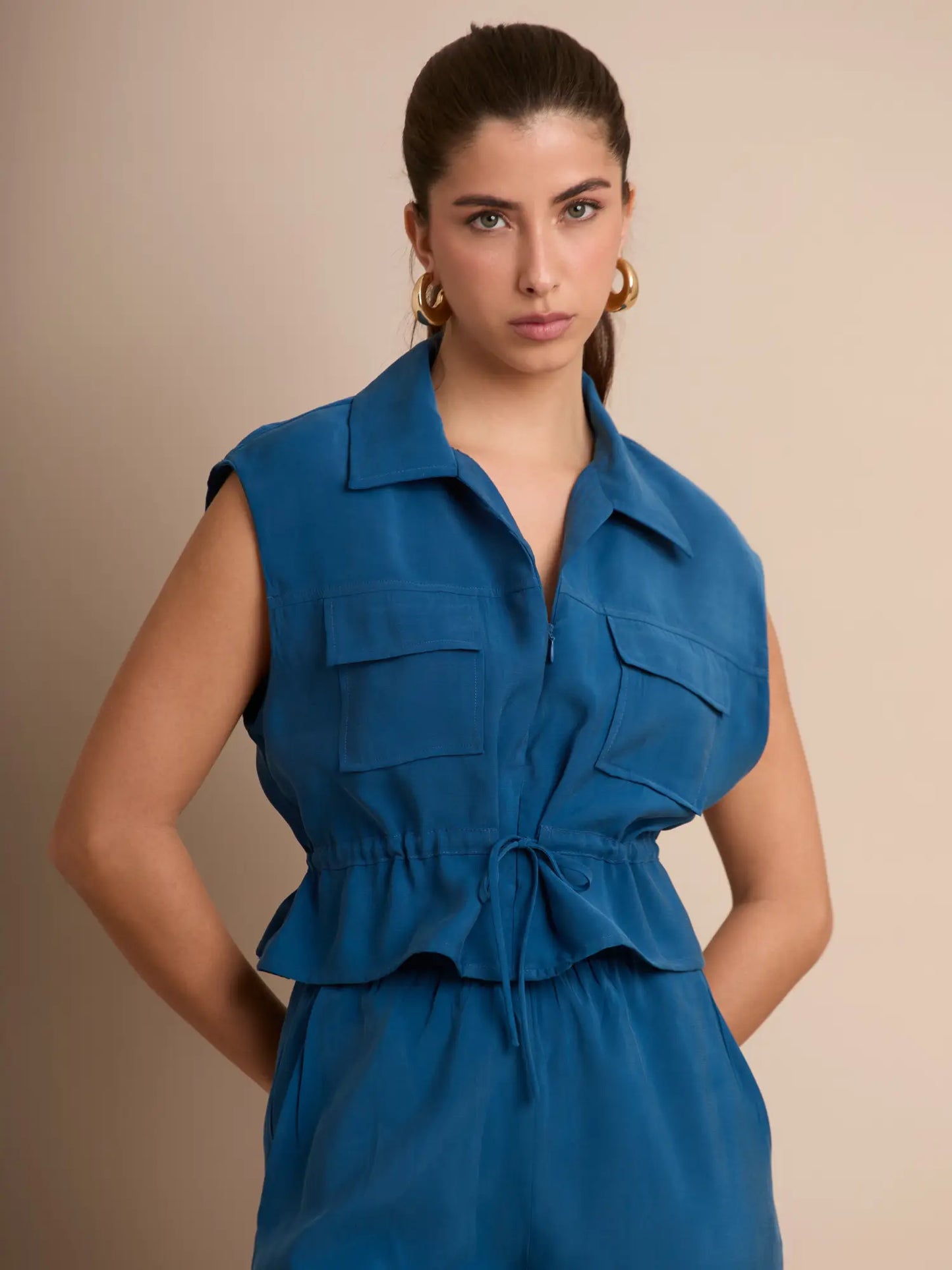 Blusa Carlina Petroleo