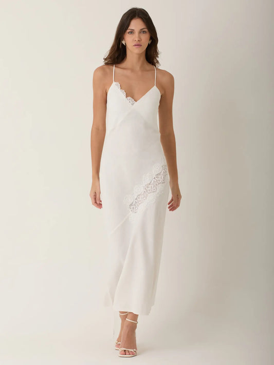 Vestido Largo Renisa Blanco