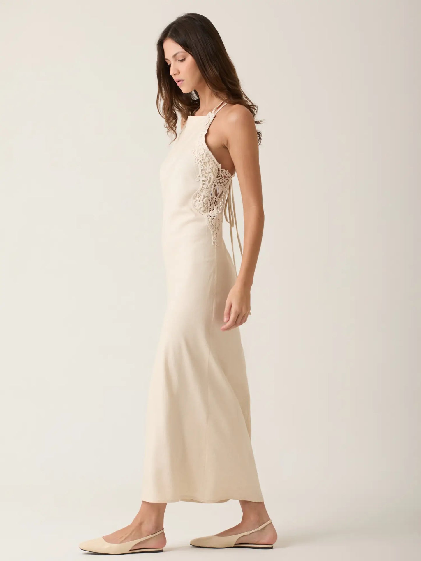 Vestido Largo Anish Natural