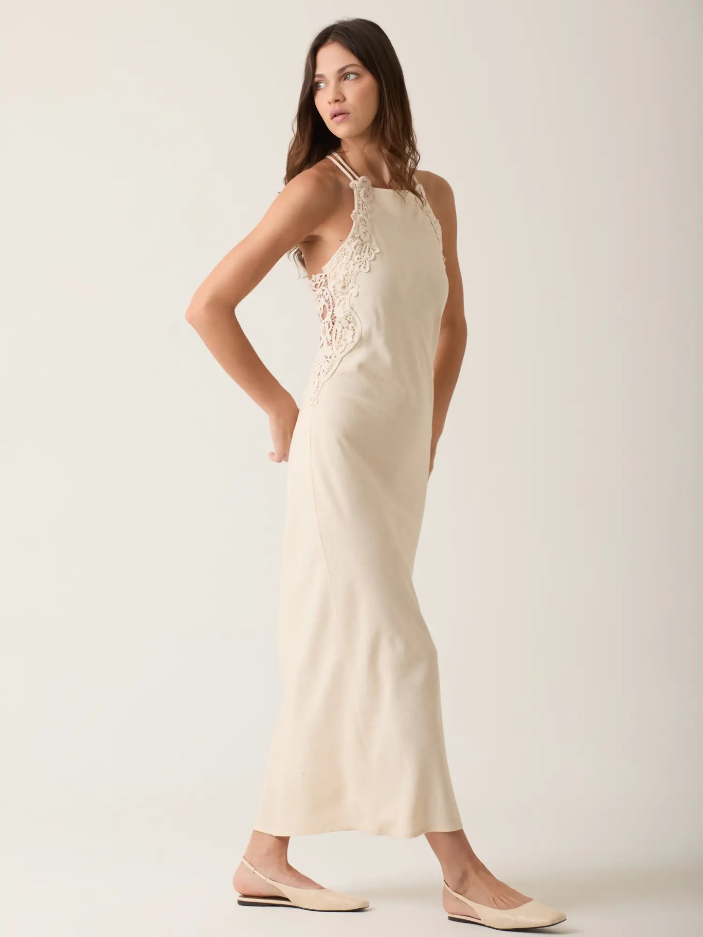 Vestido Largo Anish Natural