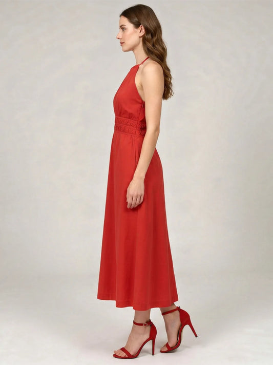 Vestido Largo Mulan Rojo