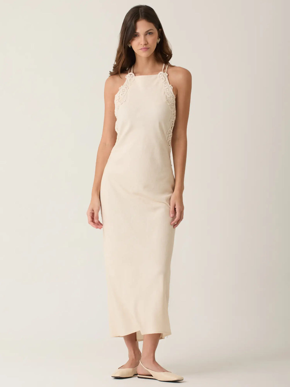 Vestido Largo Anish Natural