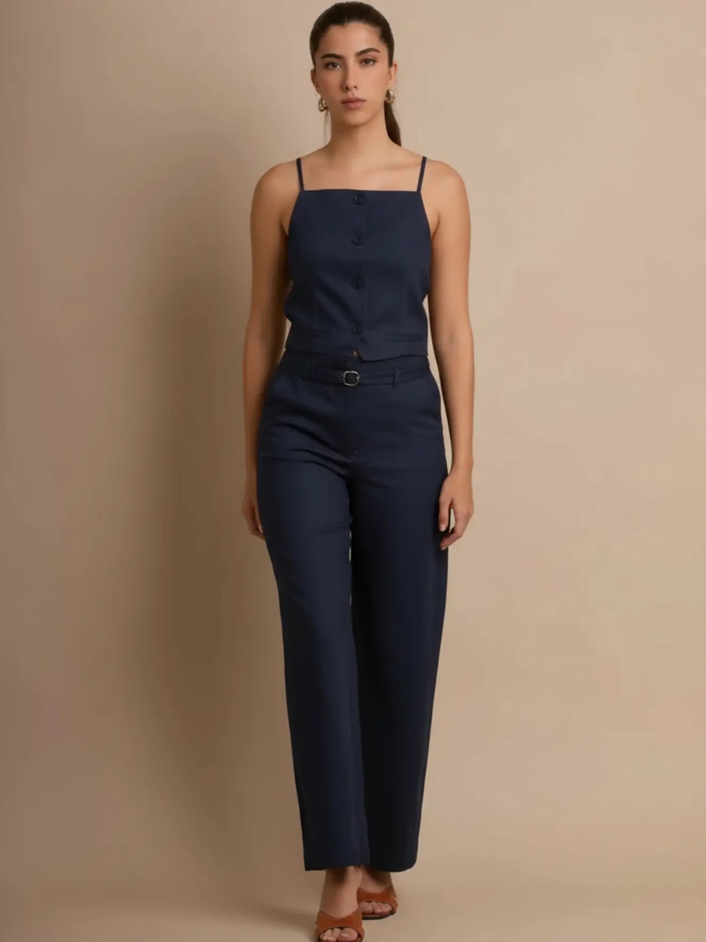 Pantalon Largo Kikie Navy