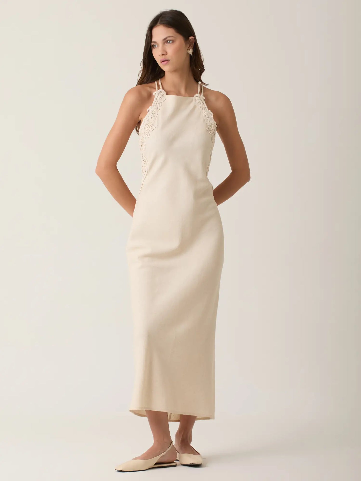 Vestido Largo Anish Natural