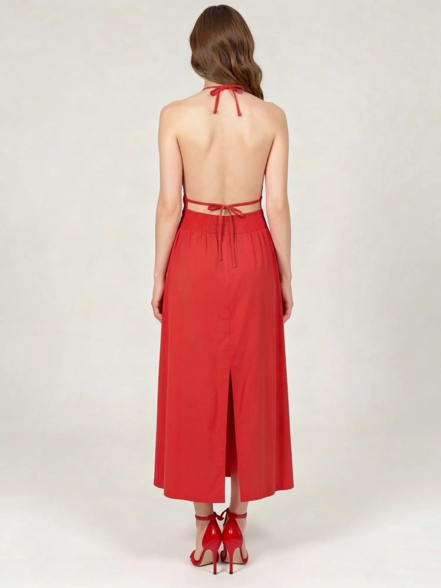 Vestido Largo Mulan Rojo