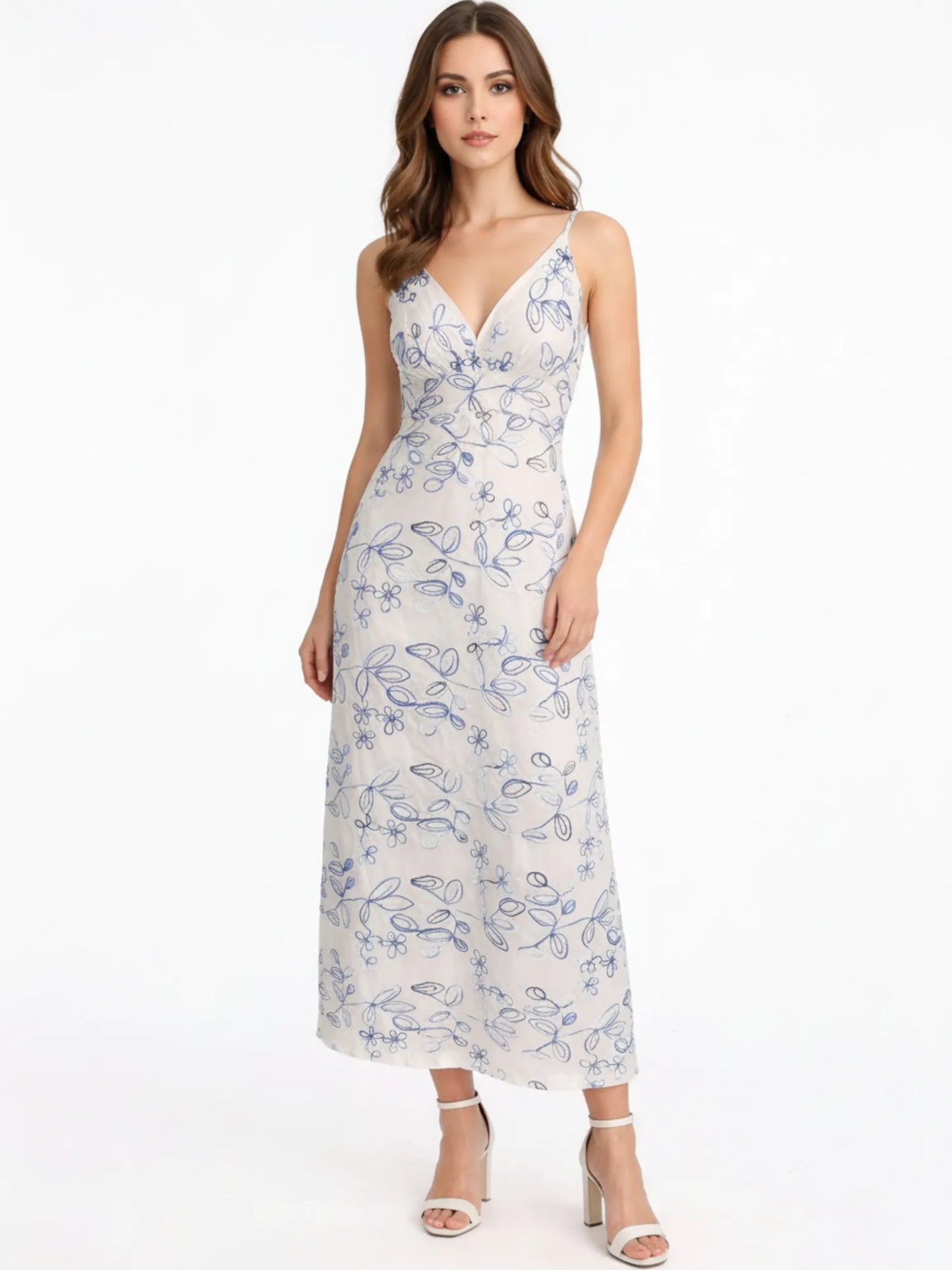 Vestido Largo Briseida Azul