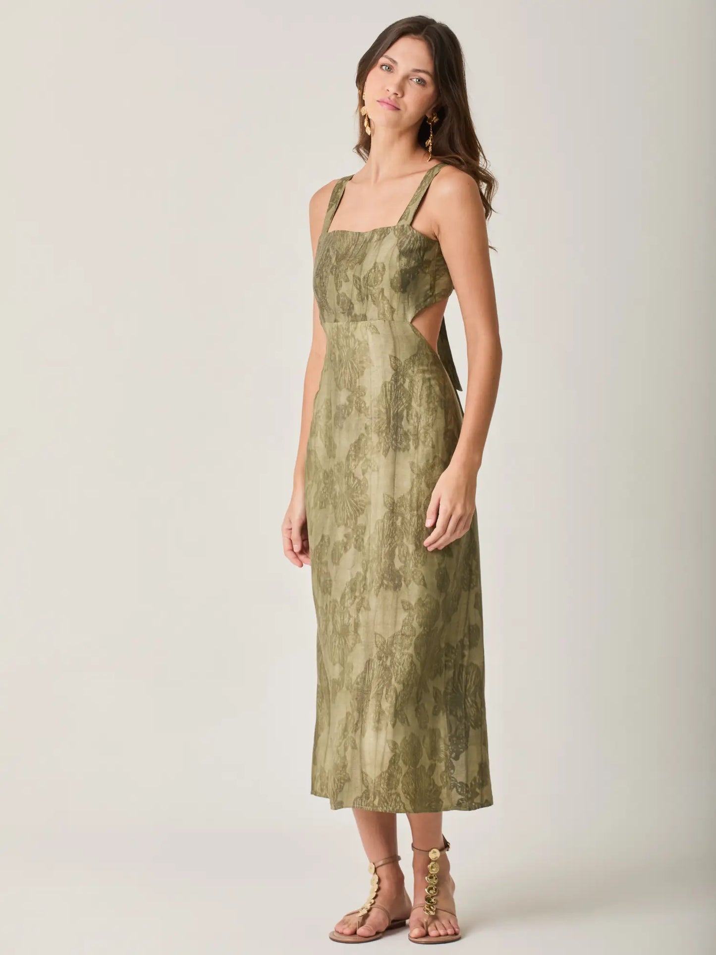 Vestido Largo Mumara Olivo