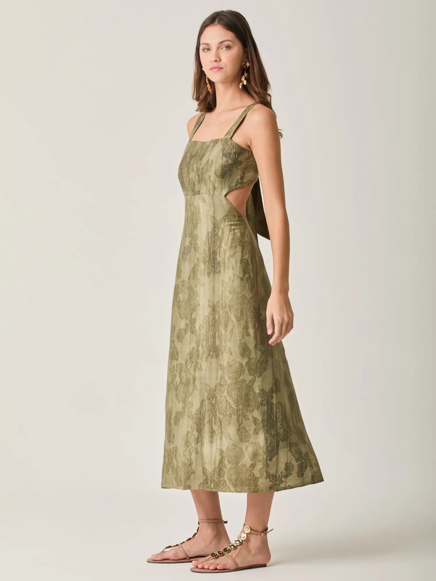 Vestido Largo Mumara Olivo