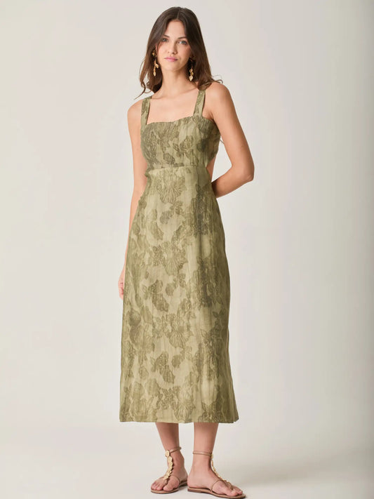 Vestido Largo Mumara Olivo