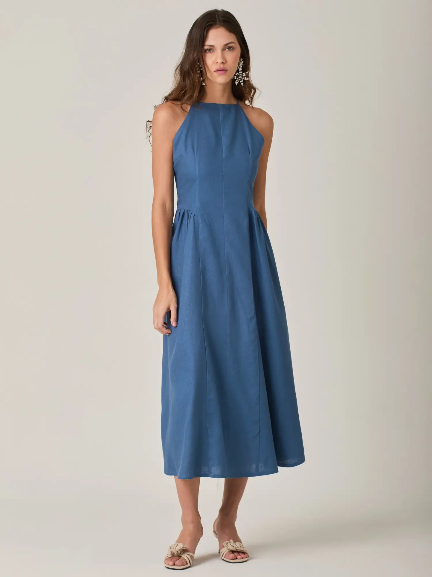 Vestido Largo Vallarta Indigo