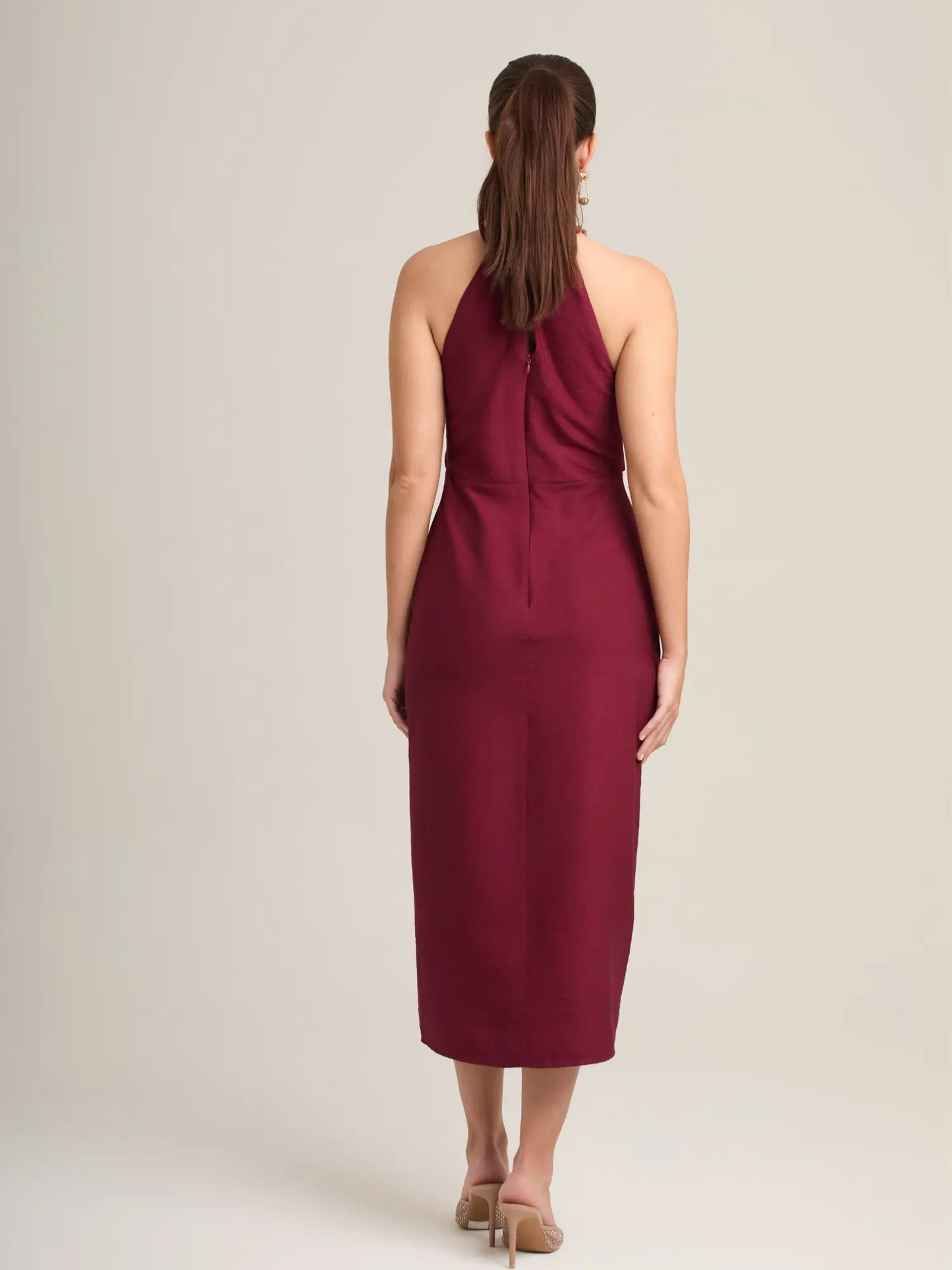 Vestido Largo Ligne Vino