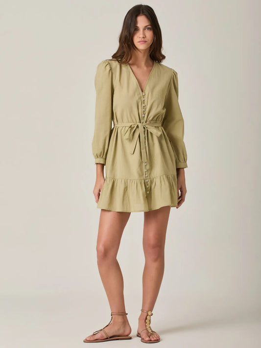 Vestido Corto Albania Olivo
