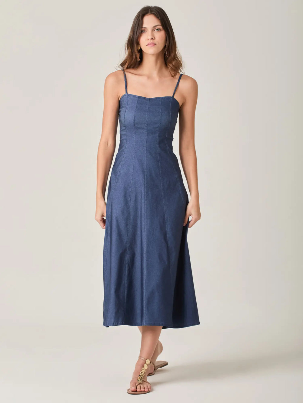 Vestido Largo Saturno Indigo