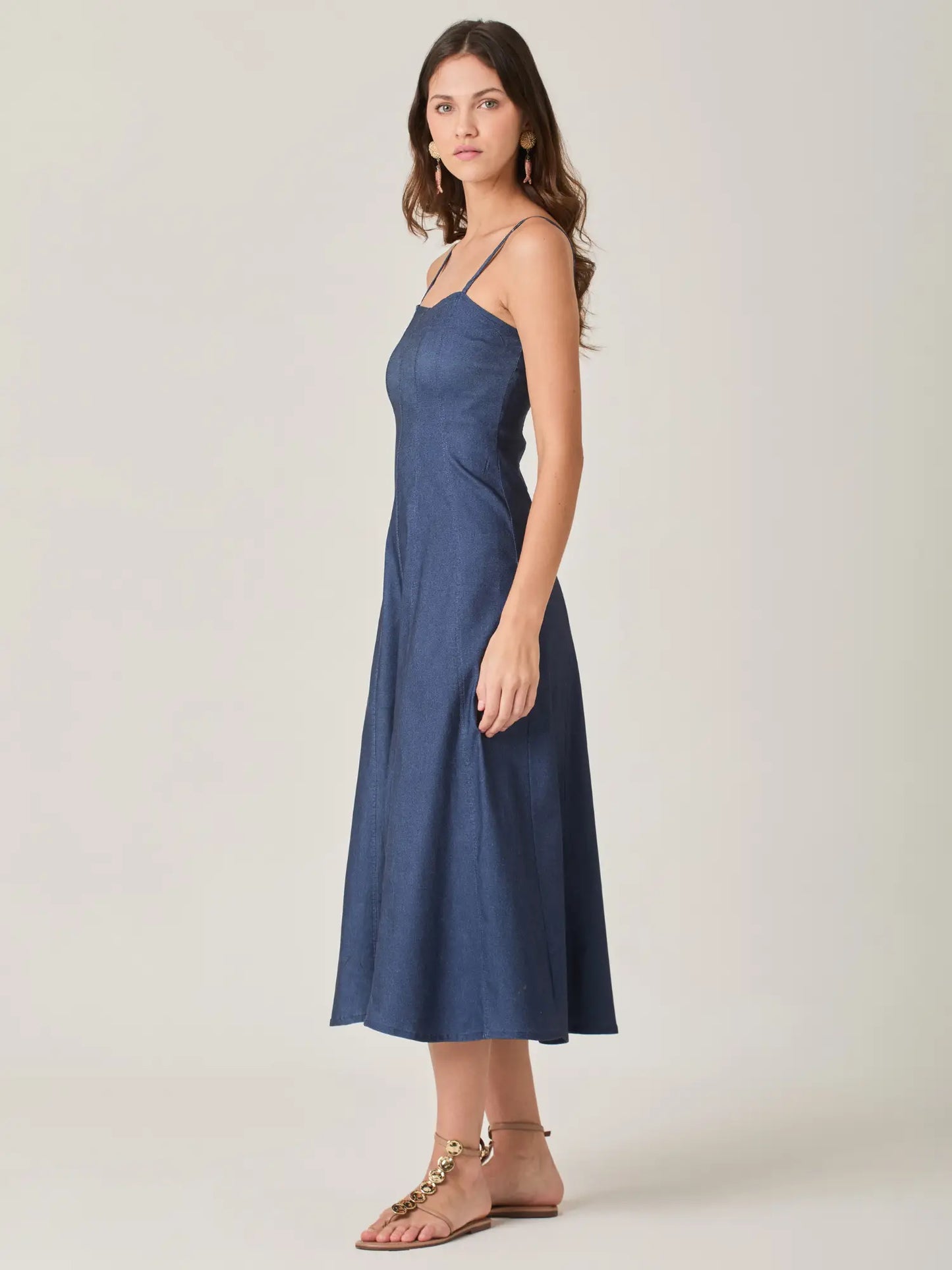 Vestido Largo Saturno Indigo