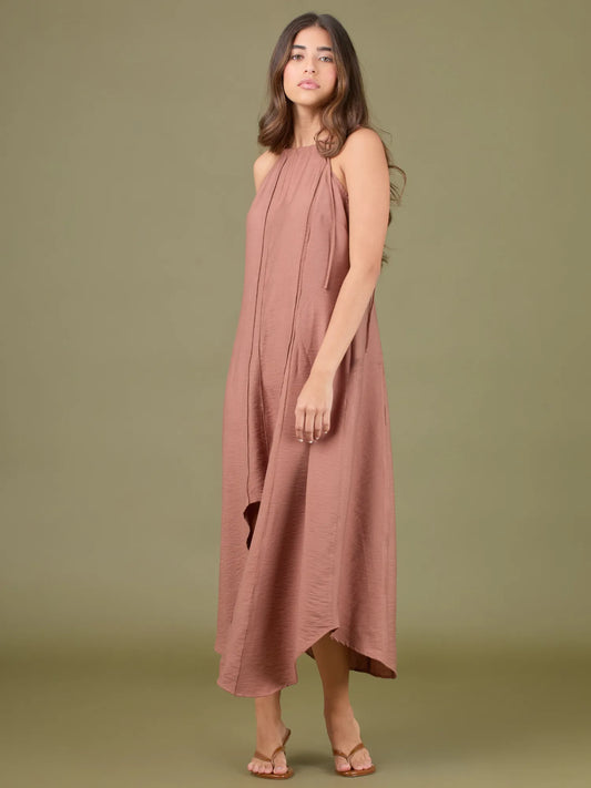 Vestido Largo Saldana Cafe