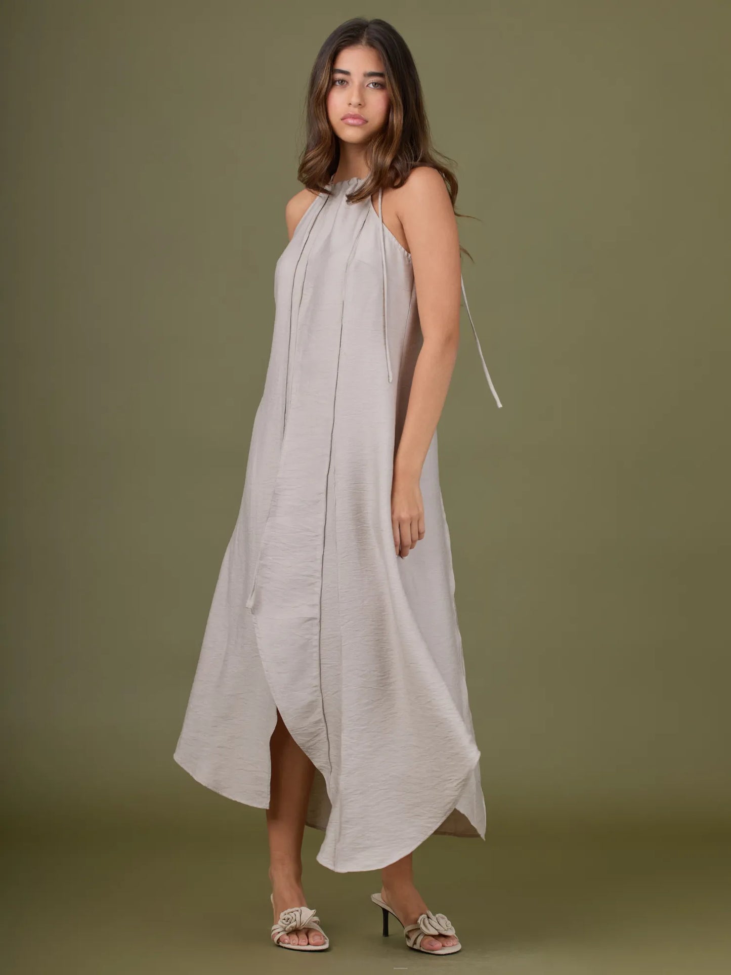 Vestido Largo Saldana Sand