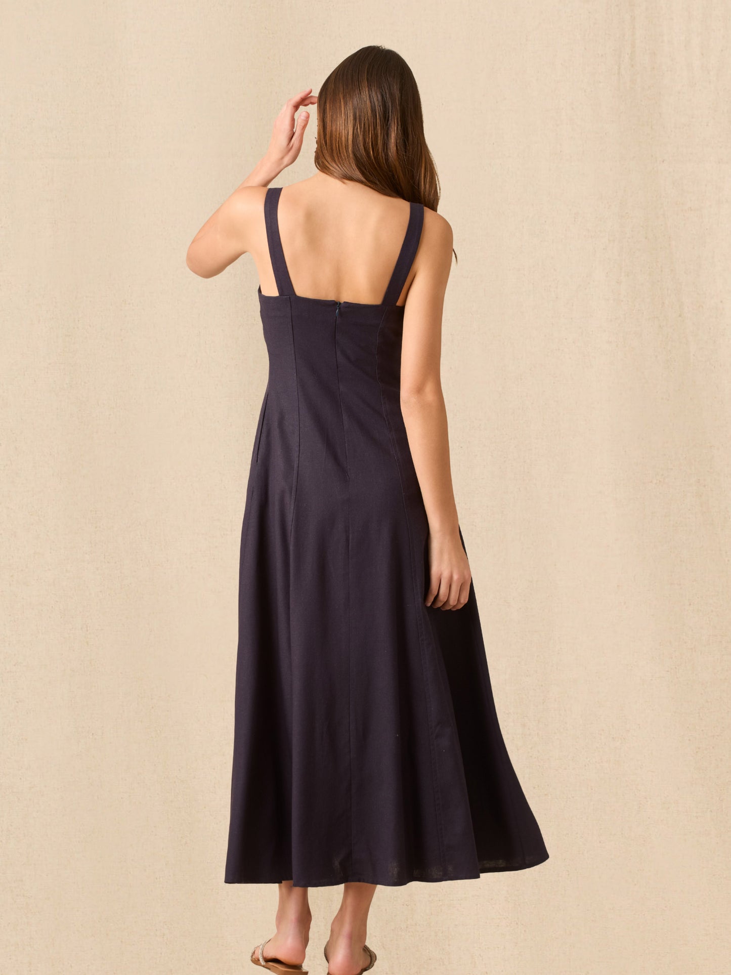 Vestido Largo Elowen Navy