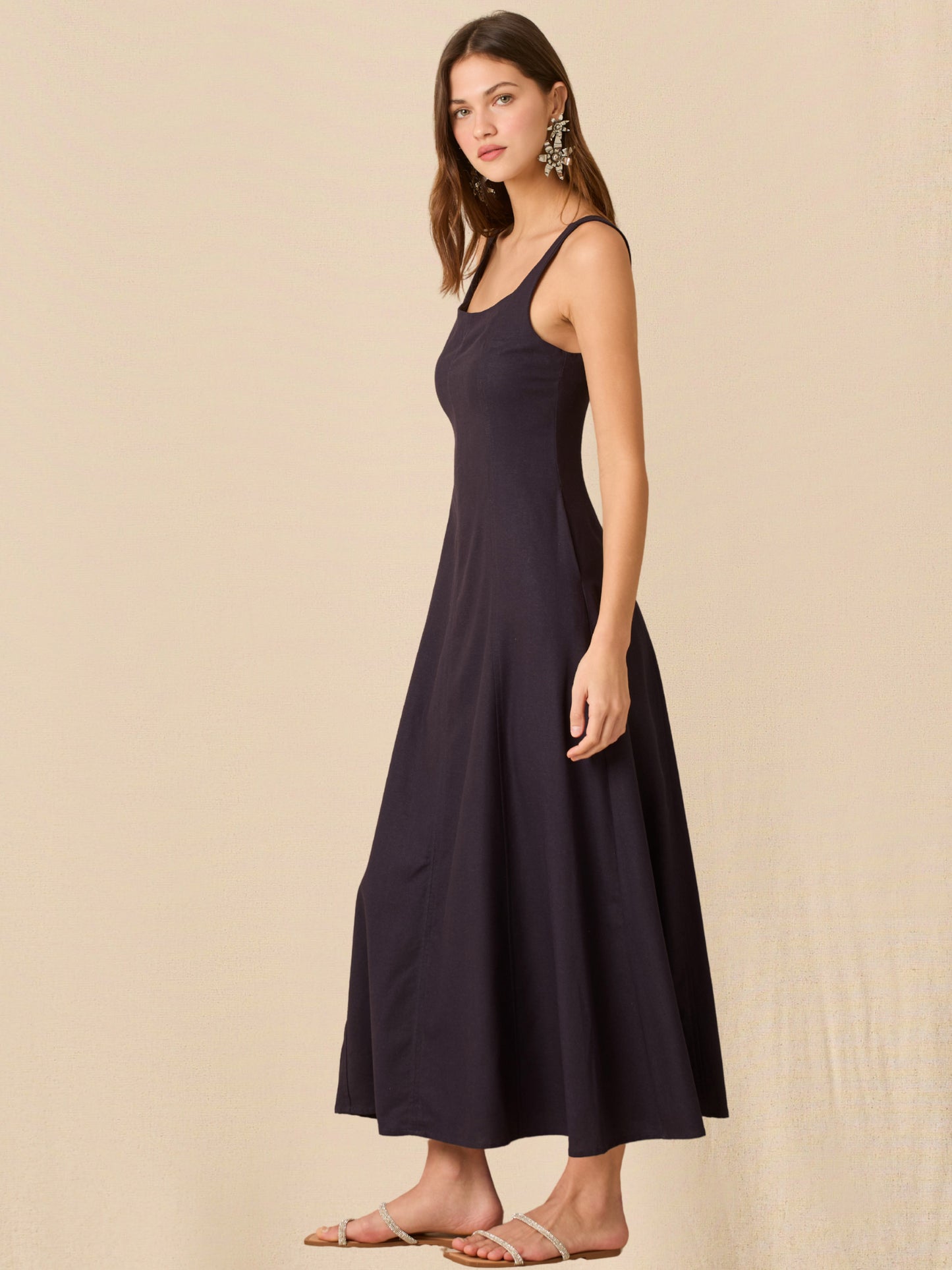 Vestido Largo Elowen Navy