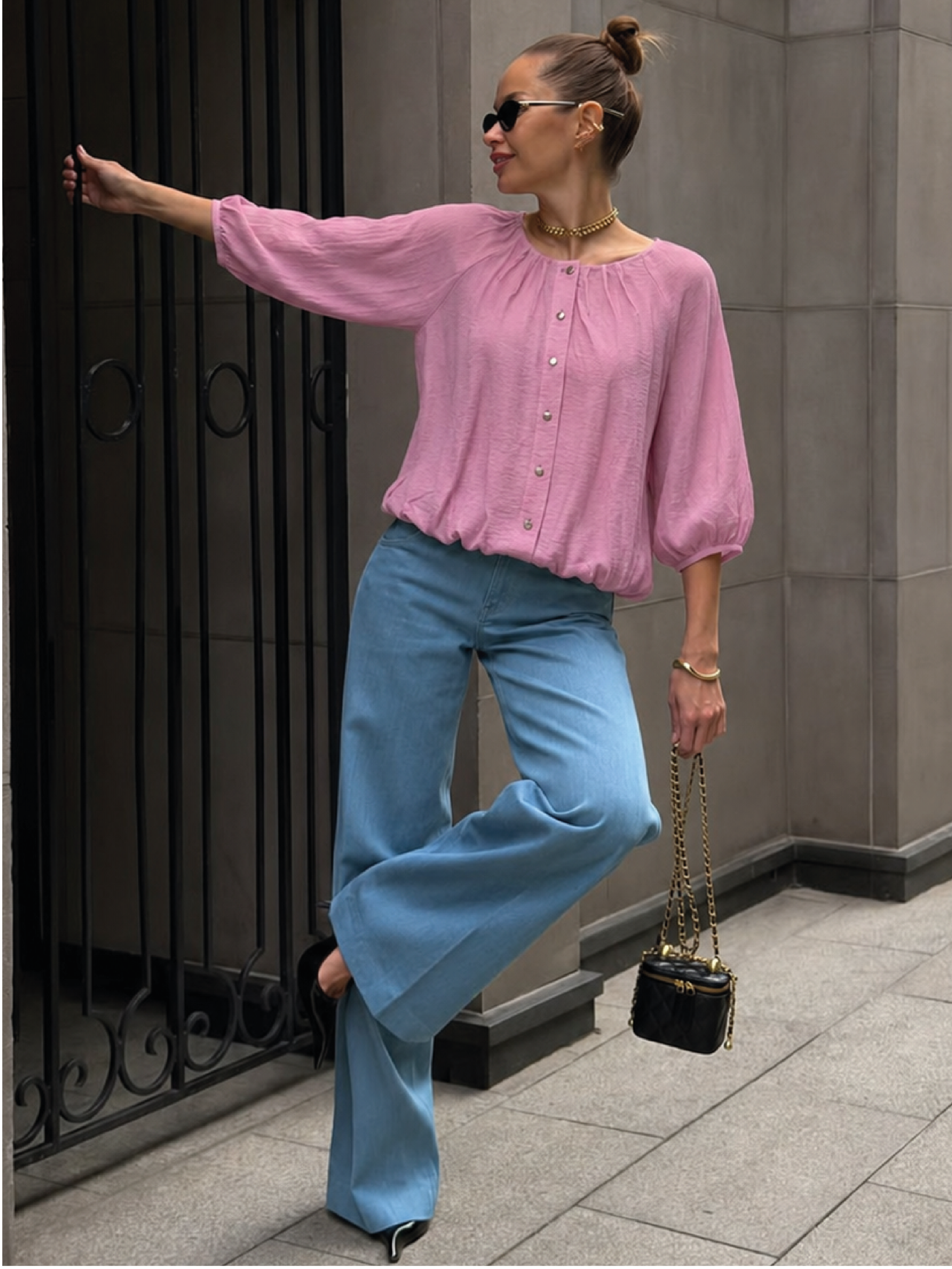 Blusa Yama Rosa