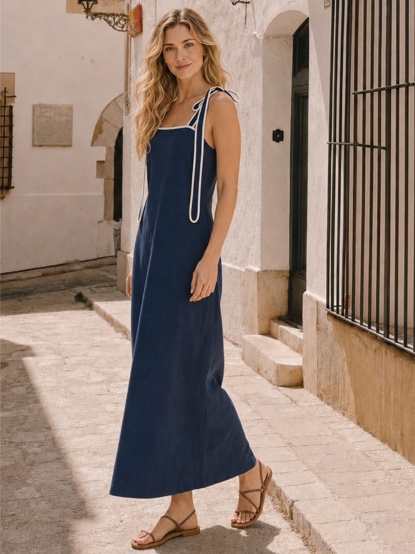 Vestido Largo Kumar Navy