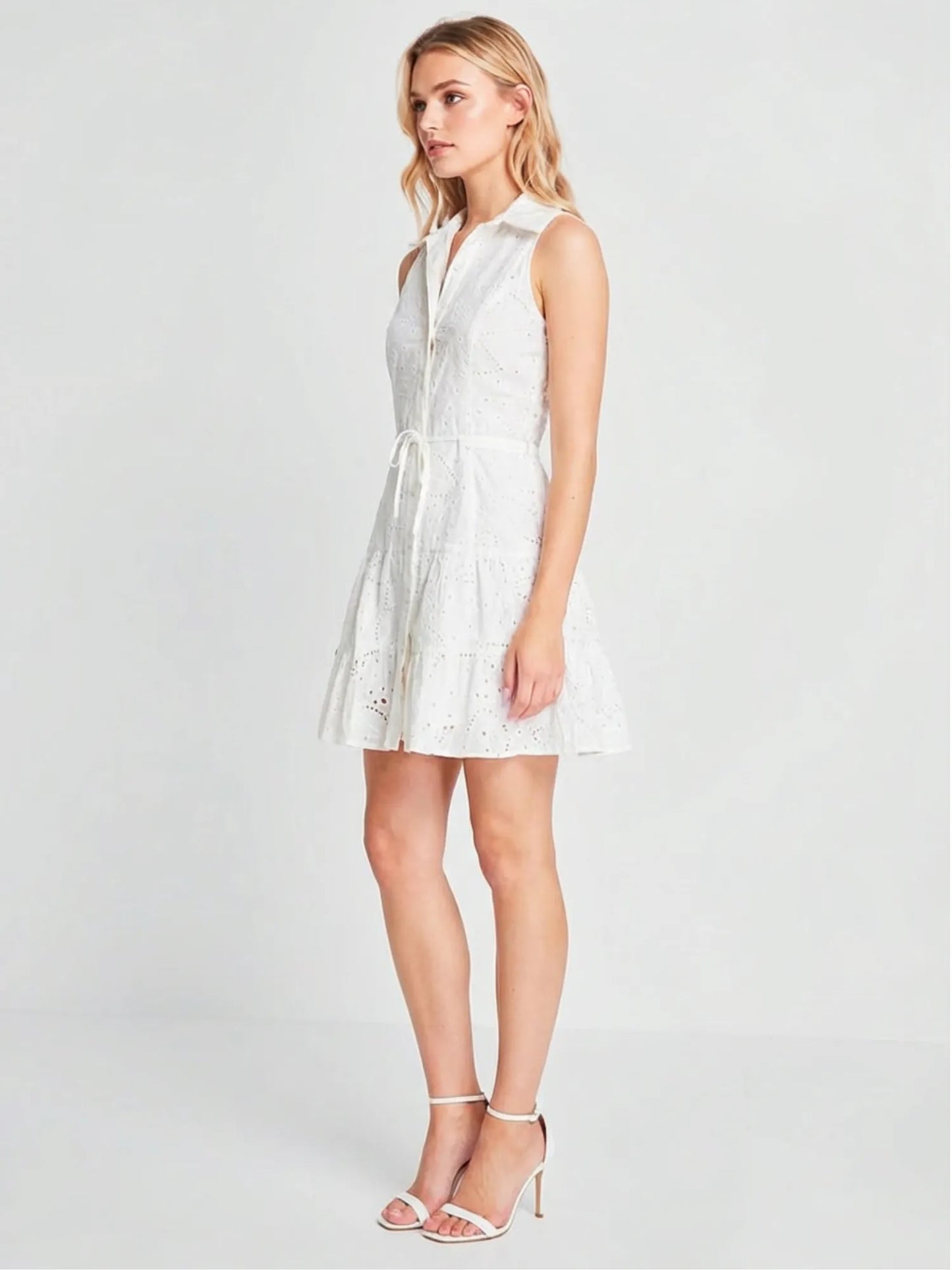 Vestido Corto Leena Blanco