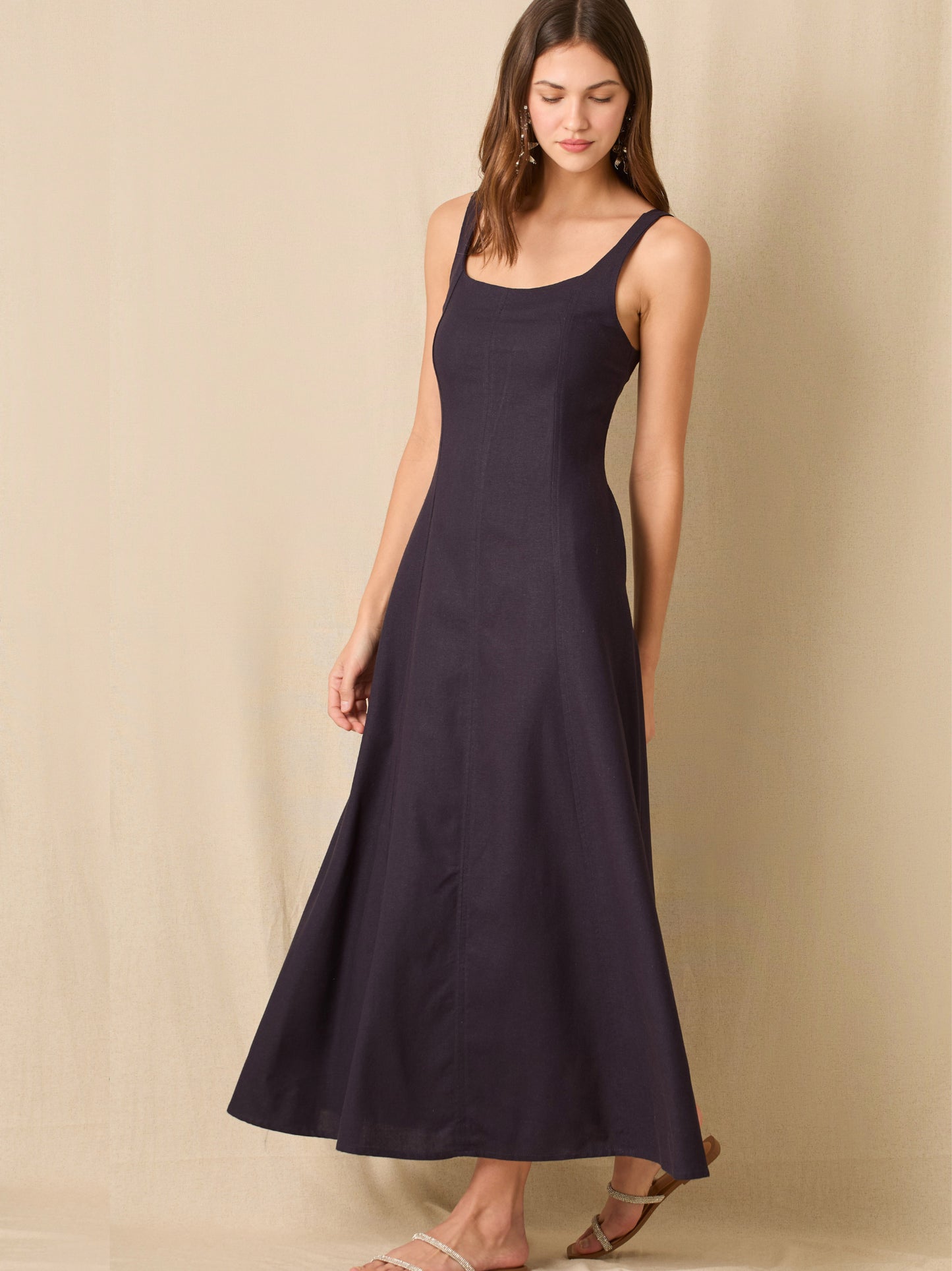 Vestido Largo Elowen Navy