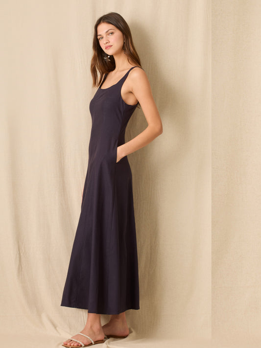 Vestido Largo Elowen Navy