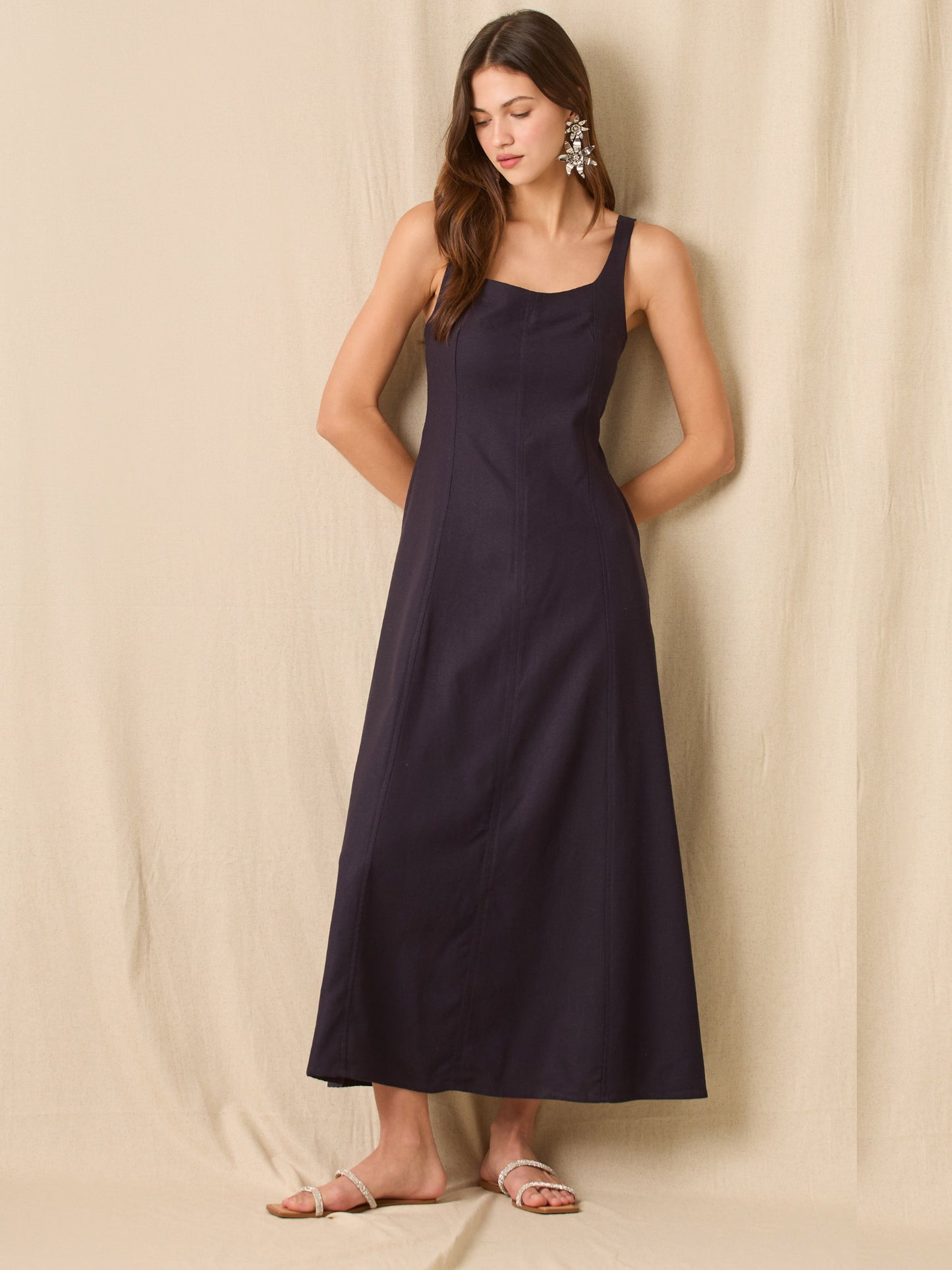 Vestido Largo Elowen Navy