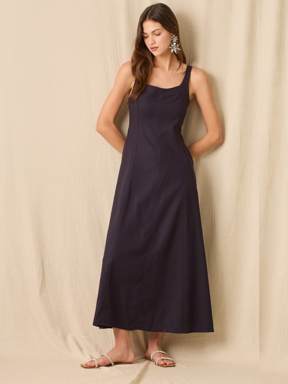 Vestido Largo Elowen Navy