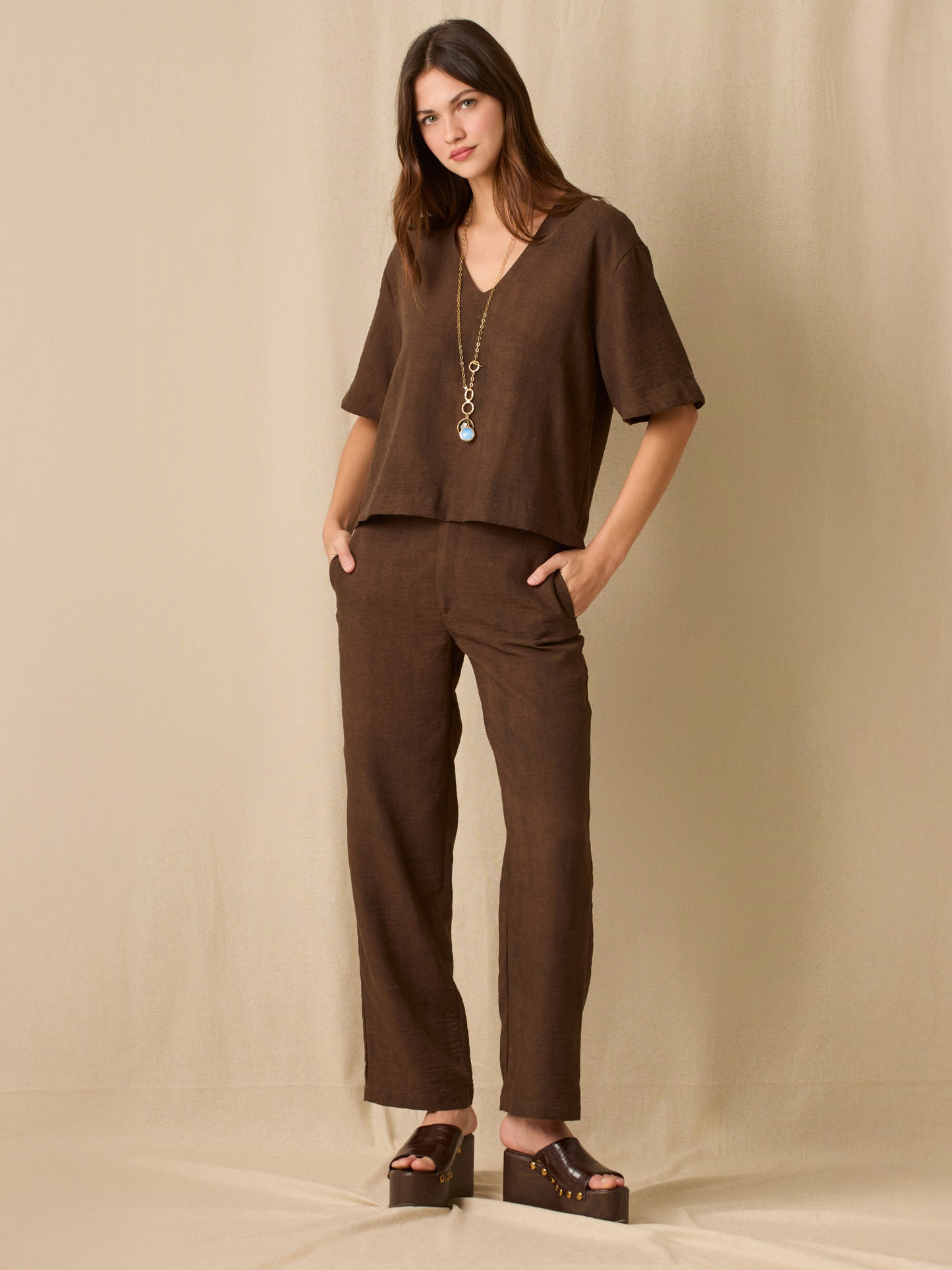 Pantalon Largo Susie Cafe